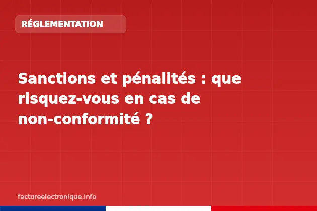 Sanctions et pénalités : que risquez-vous en cas de non-conformité ?