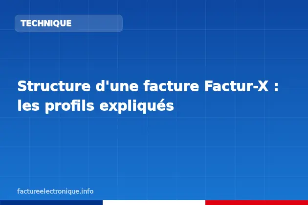 Structure d'une facture Factur-X : les profils expliqués